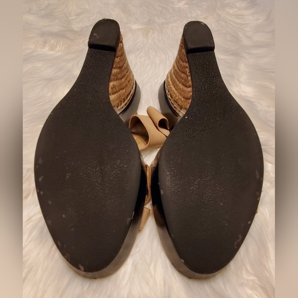 Charles By Charles David Camel Platform Wedge Open Toe Slip On Sandals Size 10 - Picture 5 of 5
